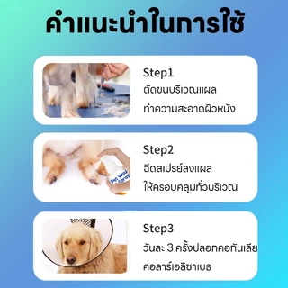 💊สเปรย์เดียวเห็นผล💊 AL สเปรย์สมานแผลสำหรับสัตว์เลี้ยง สเปรย์พ่นแผล สัตว์เลี้ยง / สุนัข / แมว แผลแห้งเร็วมาก ยับยั้งแบคทีเรีย