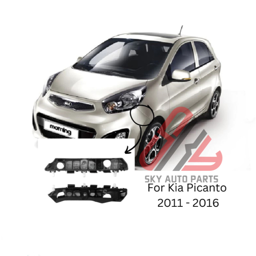 ใหม่กันชนหน้าด้านข้างสําหรับ KIA PICANTO 2011 2012 2013 2014 2015 2016 2017 FRONT BUMPER HOLDER BRACKET