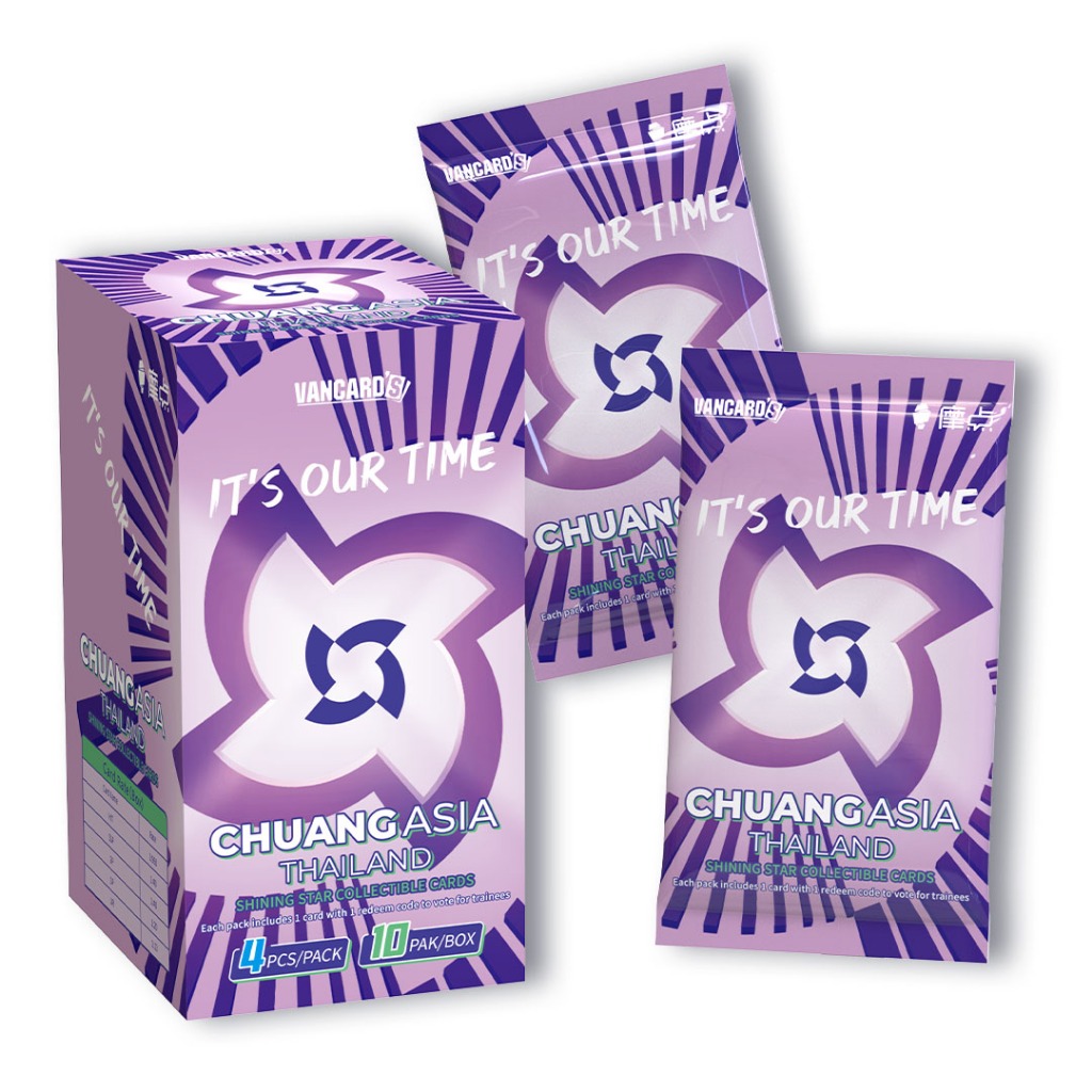 Chuang Asia S1:Thailand SHINING STAR การ์ดสะสม 1 กล่อง (10 ซอง/50 ใบ)