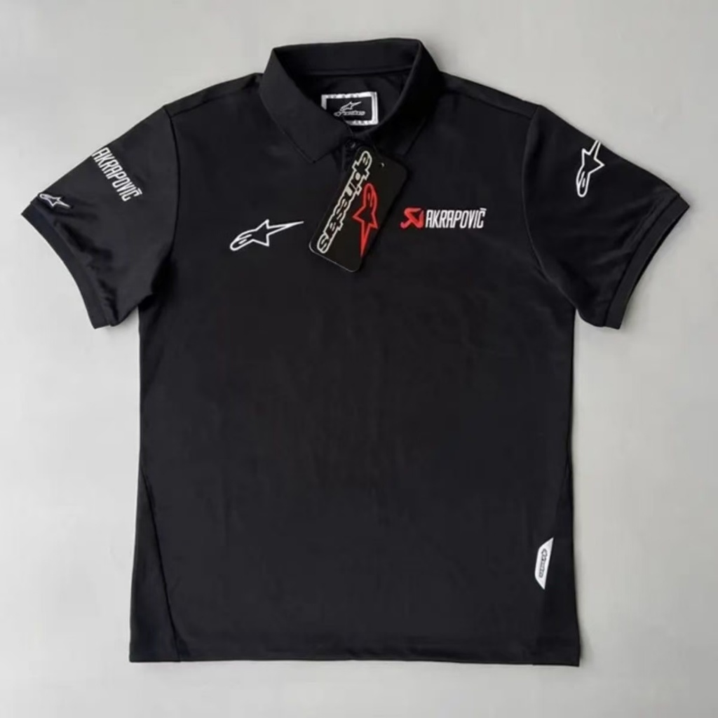 A Star Scorpio Co-Branded เสื้อโปโลขี่รถจักรยานยนต์ Quick-Drying Wicking Breathable Track Commuter ปักรถจักรยานยนต์เสื้อยืด Motogp F