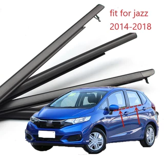 A set คิ้วรีดน้ำประตู คิ้วรีดน้ำขอบกระจก Honda JAZZ 2014-2023 ยางรีดนำ้ขอบกระจก ยางรีดน้ำ ยางรีดน้ำนอก weather strip