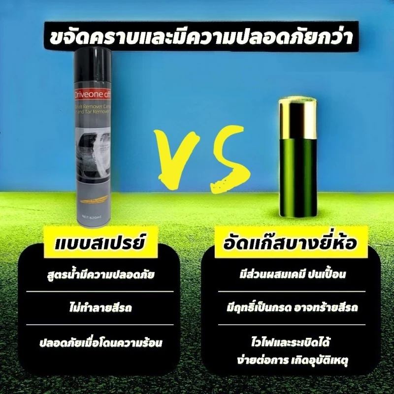 น้ำยาทำความสะอาดยางมะตอยสำหรับรถยนต์ 680 มล. เป็นน้ำยาทำความสะอาดยางมะตอยแท้ 100% ละลายเร็ว ไม่ทำลายสีรถ ขจัดคราบกาว คราบมูลนก และอื่นๆ thumbnail 6