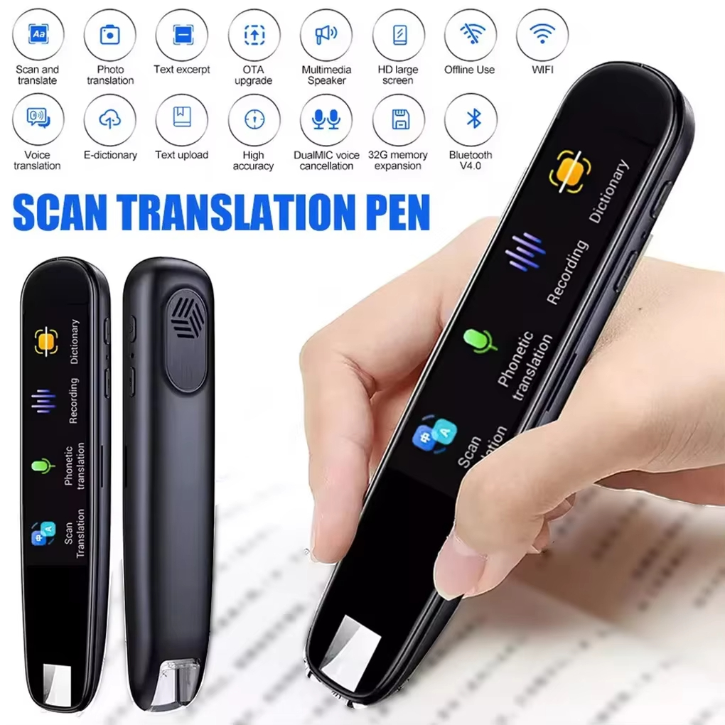 ปากกาเสียงอัจฉริยะสําหรับแปลภาษาทันที ผู้แปลเสียงอัจฉริยะทันที เครื่องมือแปลวรรณกรรม