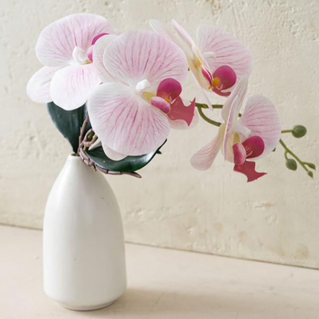 ไบโอนิค ฟาแลนนอปซิส ดอกไม้ปลอมดอกไม้ประดิษฐ์ตกแต่งแสงหรูหรา การจัดดอกไม้ แจกันตกแต่งบ้านห้องนั่งเล่นเครื่องประดับช่อดอกไม้ - รูปที่ 3