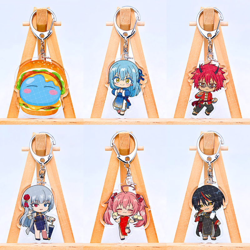 ครั้งนั้นฉันกลับชาติมาเกิดเป็นพวงกุญแจสไลม์ ริมูรุ เทมสต์ อุปกรณ์ต่อพ่วงอะนิเมะจี้น่ารัก เดียโบล สองด้านอะคริลิการ์ตูนพวงกุญแจ