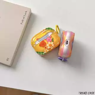 การ์ตูนกระต่ายหมีสายรุ้งหูฟังสําหรับ AirPods 3 Pro 2 AirPods 4 ฝาครอบป้องกัน Soft Case พวงกุญแจ