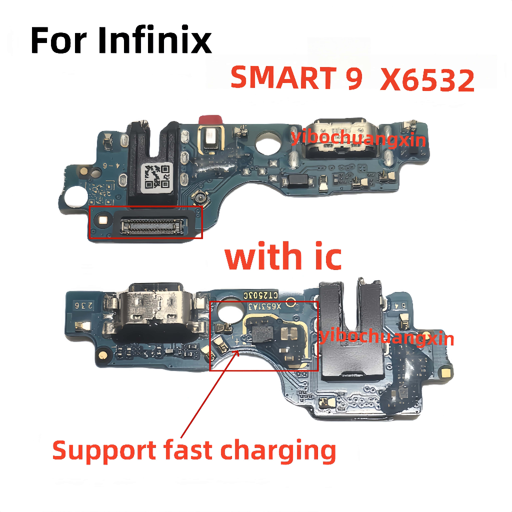 แพรตูดชาร์จ (Charging Port Flex )  Infinix smart 9 X6532 USB