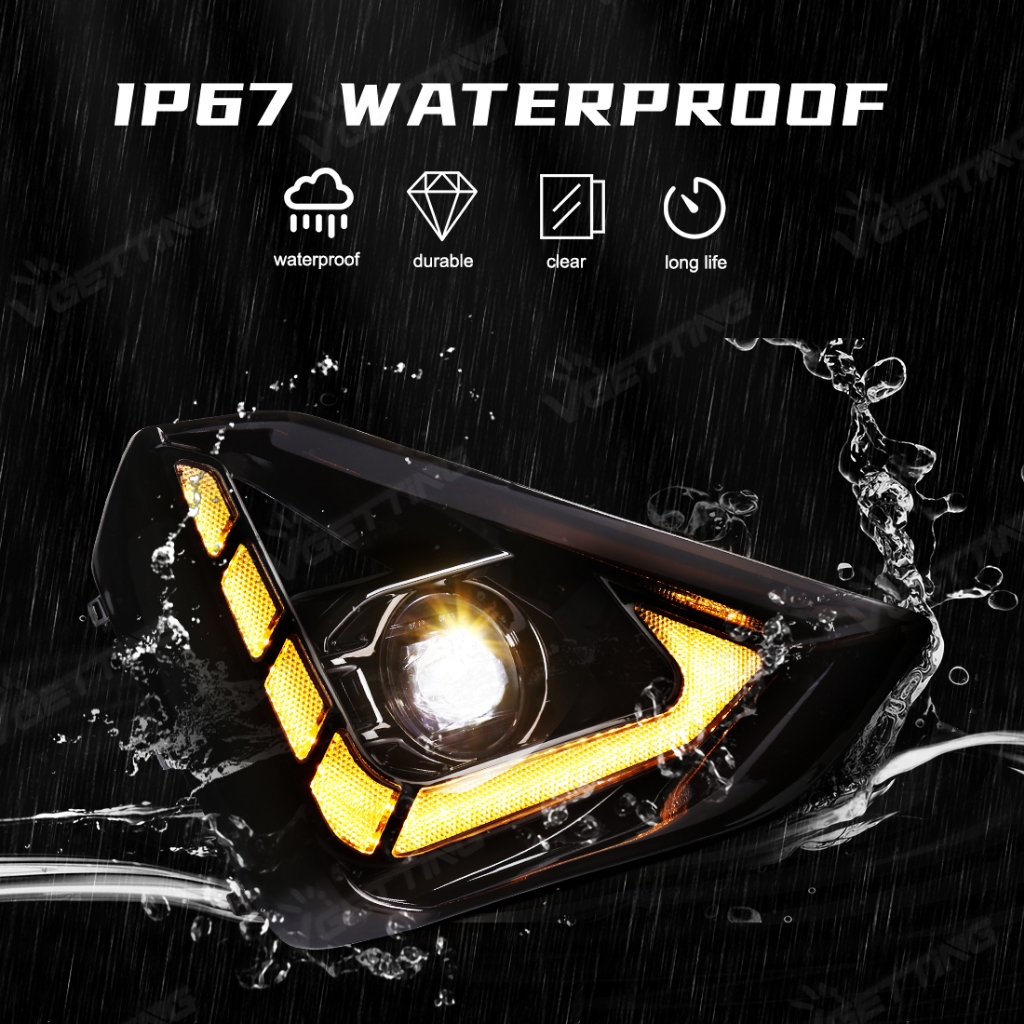 Vgetting สําหรับ Isuzu DMax 2024-UP LED ไฟวิ่งกลางวัน DRL กันชนหน้าไฟตัดหมอกไฟเลี้ยวสีเหลืองสีขาวอุปกรณ์เสริม