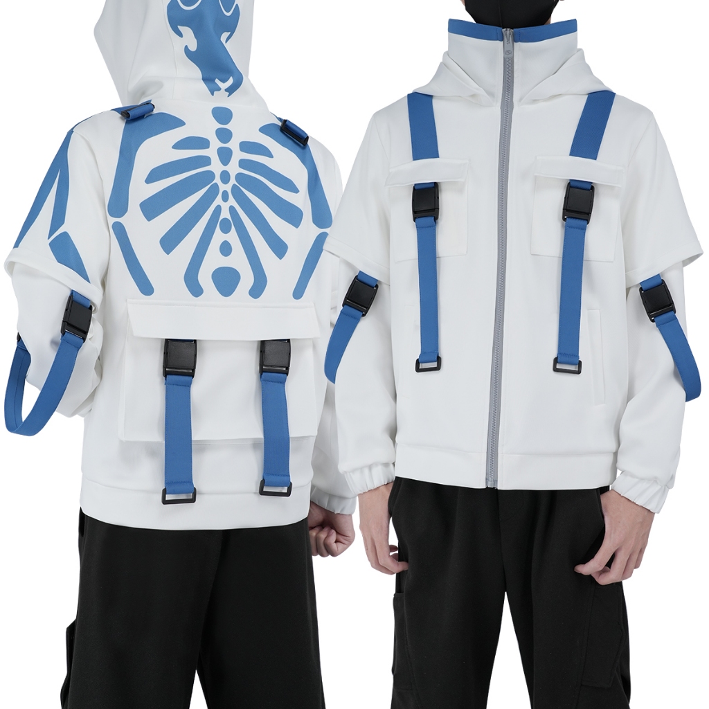 HOOLOUN WIND BREAKER Keel Cosplay คอสเพลย์เครื่องแต่งกาย Hoodie Sakura Haruka สีขาวเครื่องแบบ