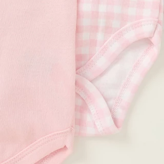 PAYI BABY-3 ชิ้น เด็กทารกน่ารักสาว ทารกแรกเกิดแขนสั้น ผ้าฝ้ายนุ่มบอดี้สูท