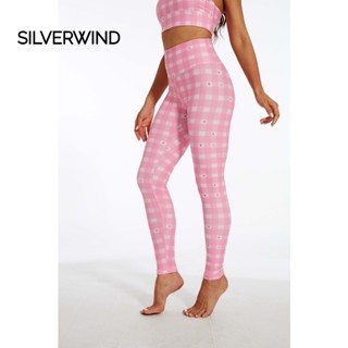 SILVERWIND Barbie Pink Star เลกกิ้งเอวสูงผู้หญิงสําหรับเล่นโยคะ พิลาทิส ยิม และออกกําลังกาย Buttery Soft และยืด Tummy Control