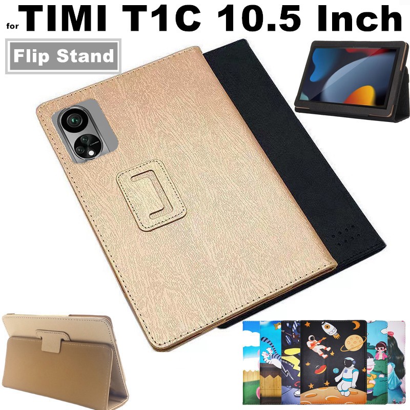Flip Case for TIMI T1C 10.5 Inch Silk Pattern Cover Flip Foldable Stand Full Body Protective Case