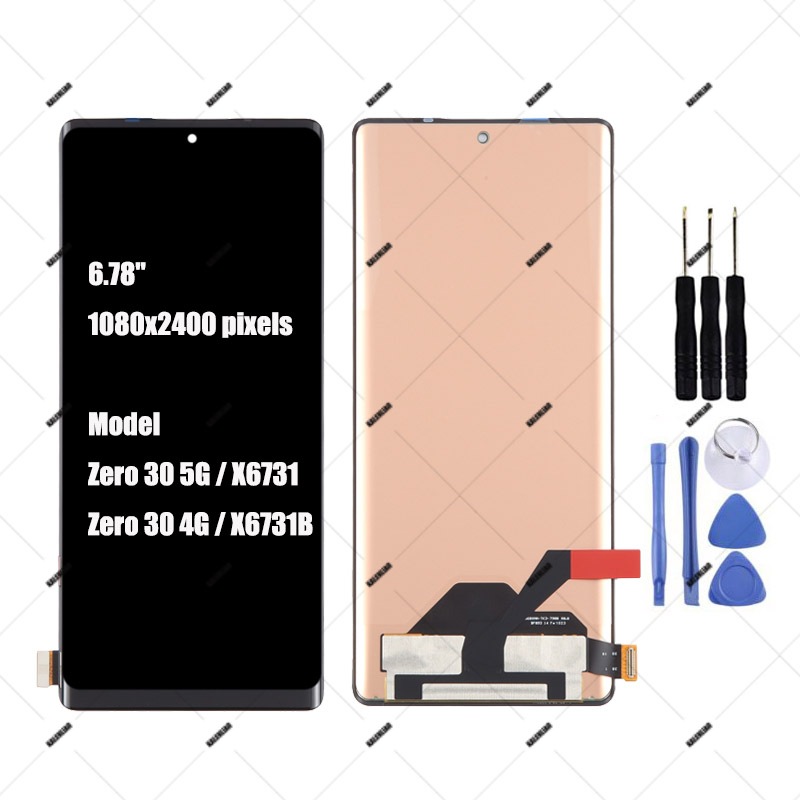 สําหรับ Infinix Zero 30 4G 5G X6731B X6731 จอแสดงผล LCD Touch Screen Digitizer Assembly Replacement