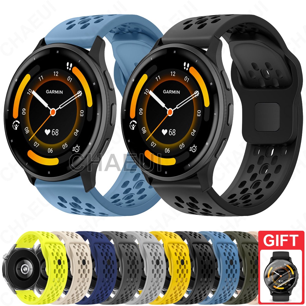 สายรัดซิลิโคนแบบสปอร์ตอุปกรณ์เสริมสําหรับ Garmin Venu 4 45mm 41mm / Venu 3 / 3s / Venu 2 / 2s / 2 Plus