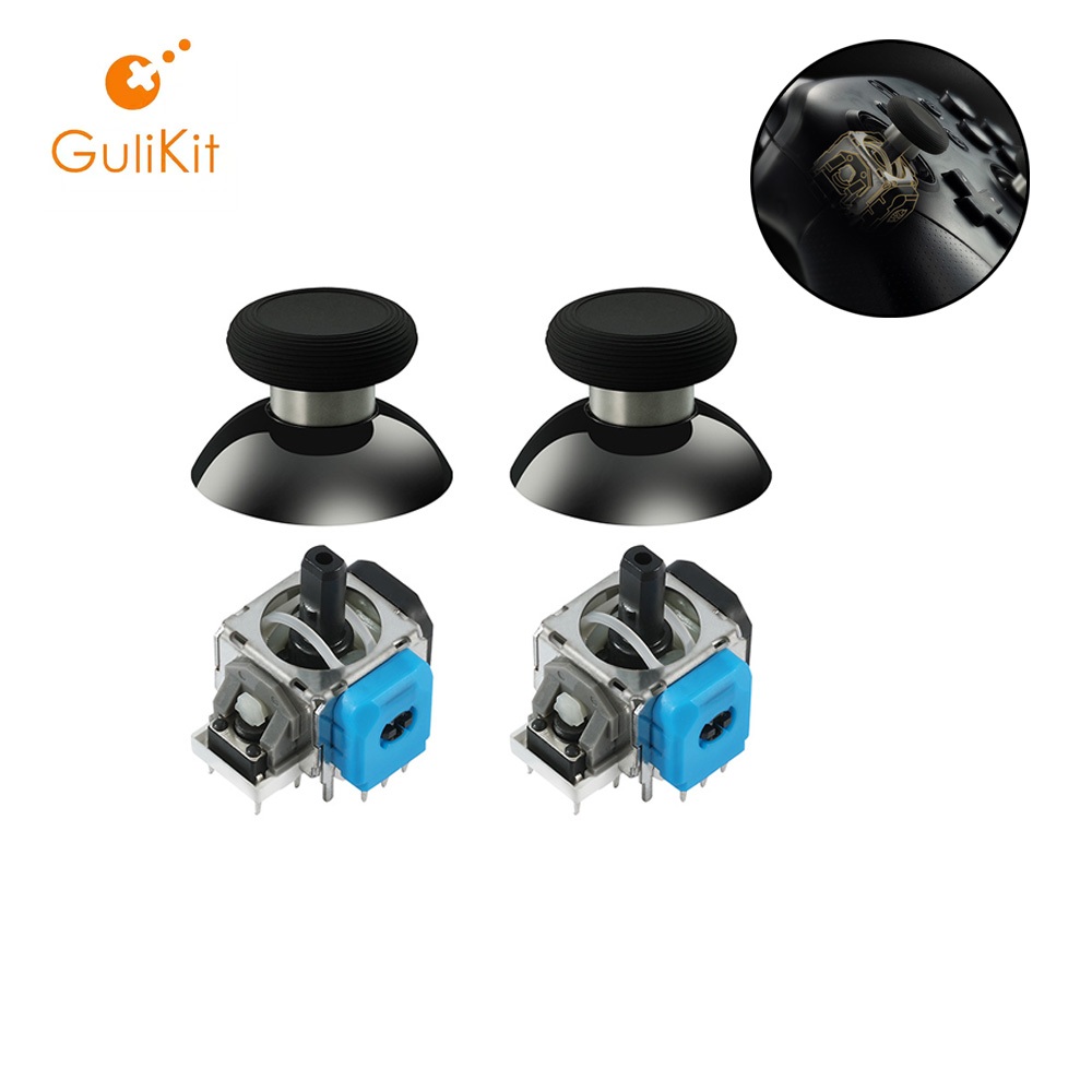 Gulikit TMR โมดูลจอยสติ๊กแม่เหล็กสําหรับ PS4/PS5/Switch Pro/Xbox Series Controllers-Hall Effect Sensor เปลี่ยนชุด W/Anti-Drift Technolog สําหรับ DIY Repair & Modding