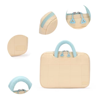 【8.8 กิจกรรมวันแบรนด์ 】Durlapue-กระเป๋าใส่แล็ปท็อปถือมือ ผ้านุ่มหนากันกระแทก กันรอย สไตล์มินิมอลน่ารักสำหรับผู้หญิง รองรับแล็ปท็อปขนาด13นิ้ว ซับในหนาปกป้องคอมพิวเตอร์ มีช่องแยกเก็บอุปกรณ์ หูจับนุ่มสะดวก เหมาะพกแล็ปท็อปไปเรียน ทำงาน เดินทาง มี 5 สีให้เลือก