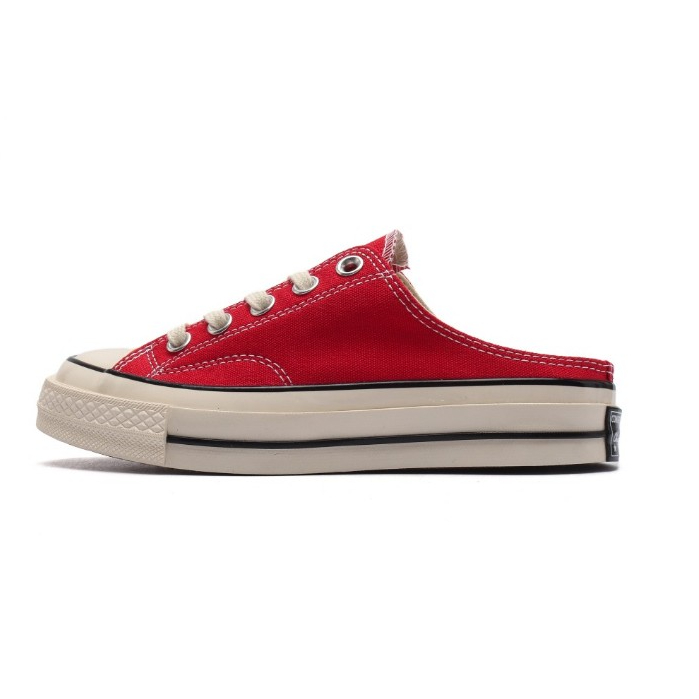 VERS แฟชั่นคลาสสิกสีแดง Unisex หญิงชาย Slip-On รองเท้าลําลองสําหรับผู้ชายและผู้หญิง-B319