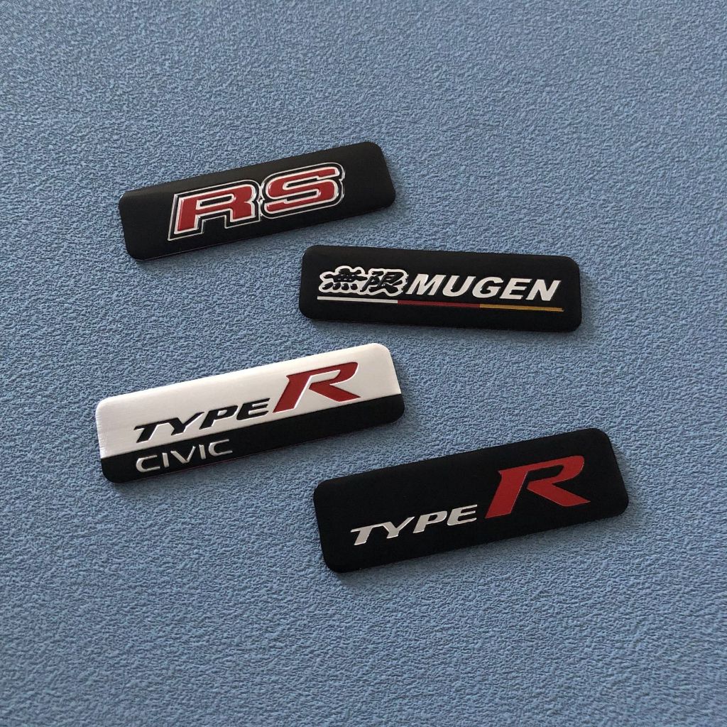 ไม่จํากัด MUGEN สติกเกอร์รถ TYPER FK8 FL5 FE เหมาะสําหรับ Honda City civic Accord CRV ดัดแปลงป้ายโลห