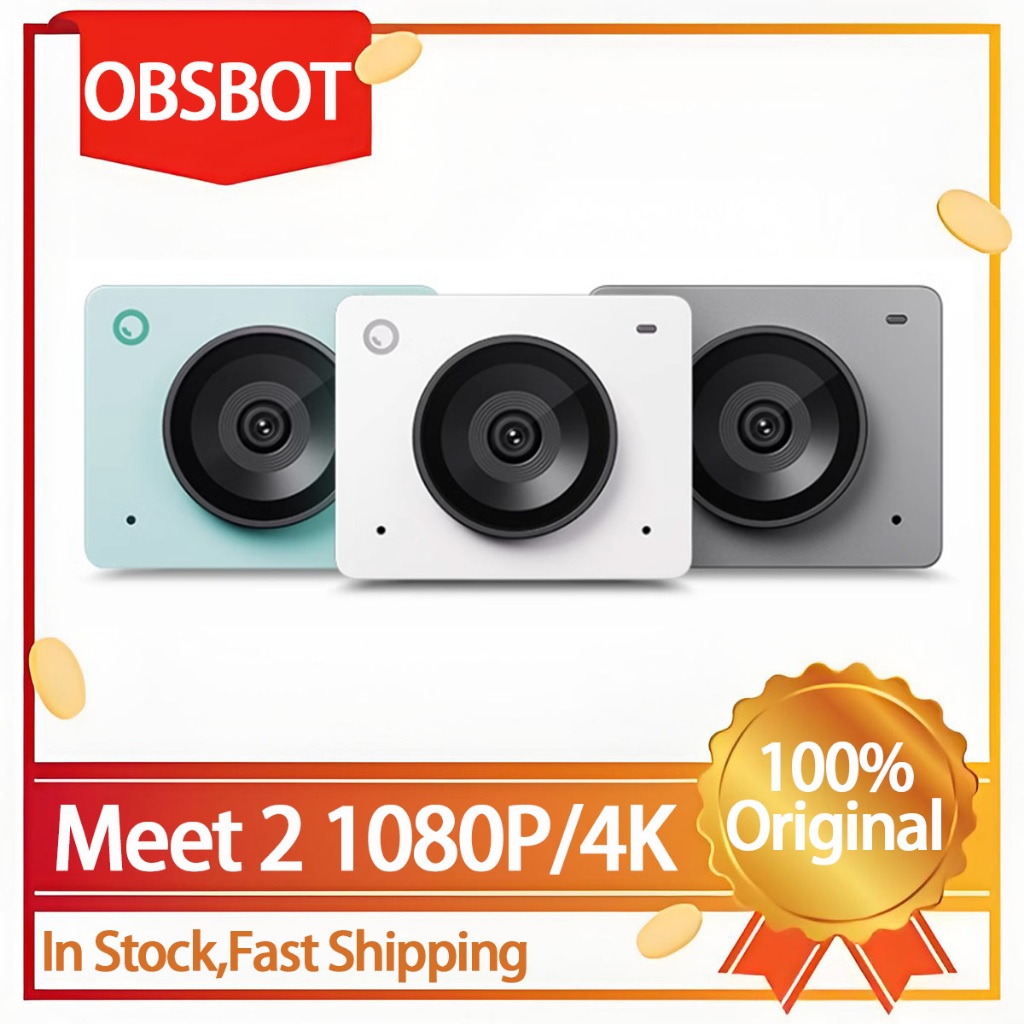 ใหม่ OBSBOT Meet SE Meet 2 1080P/4K 100FPS Custom Webcam AI Framing Streaming กล้อง 1/2.8 Sensor สํา