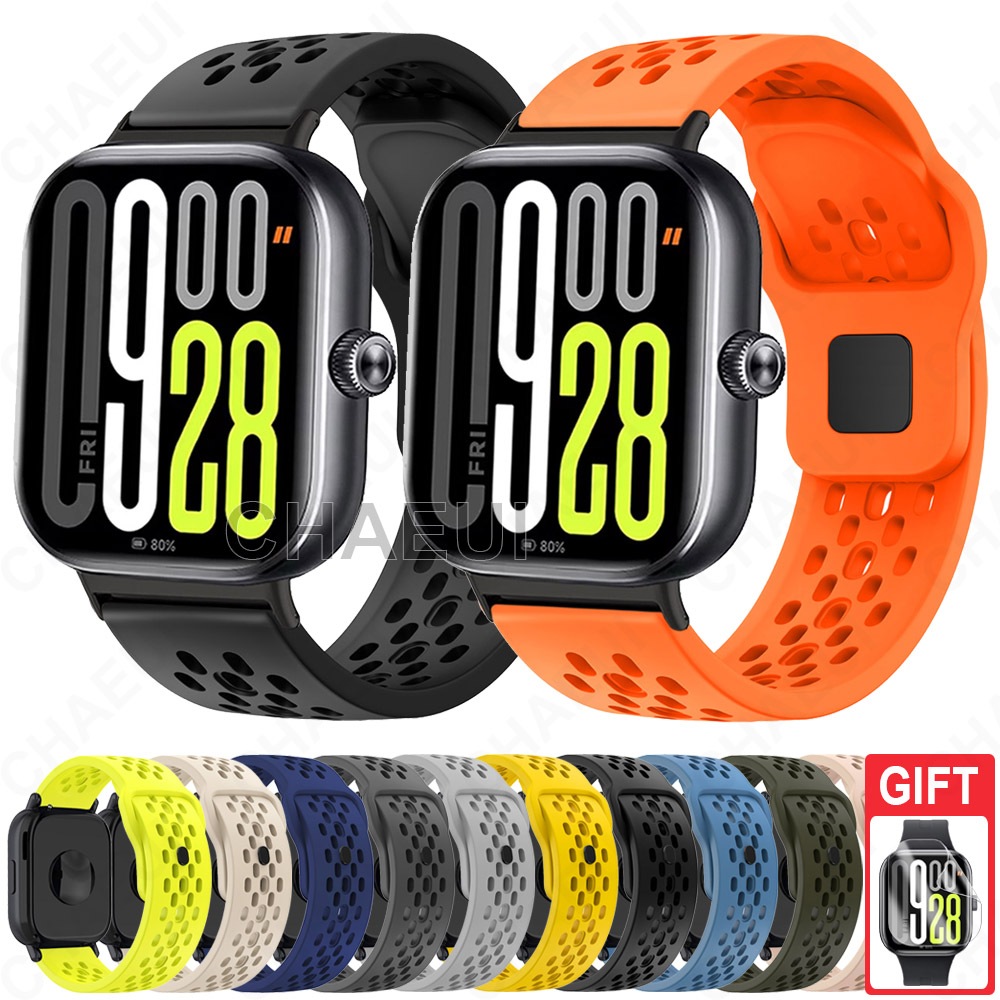กีฬาสายรัดซิลิโคนสร้อยข้อมืออุปกรณ์เสริมสําหรับ Redmi Watch 6 5 4 3 Active Lite