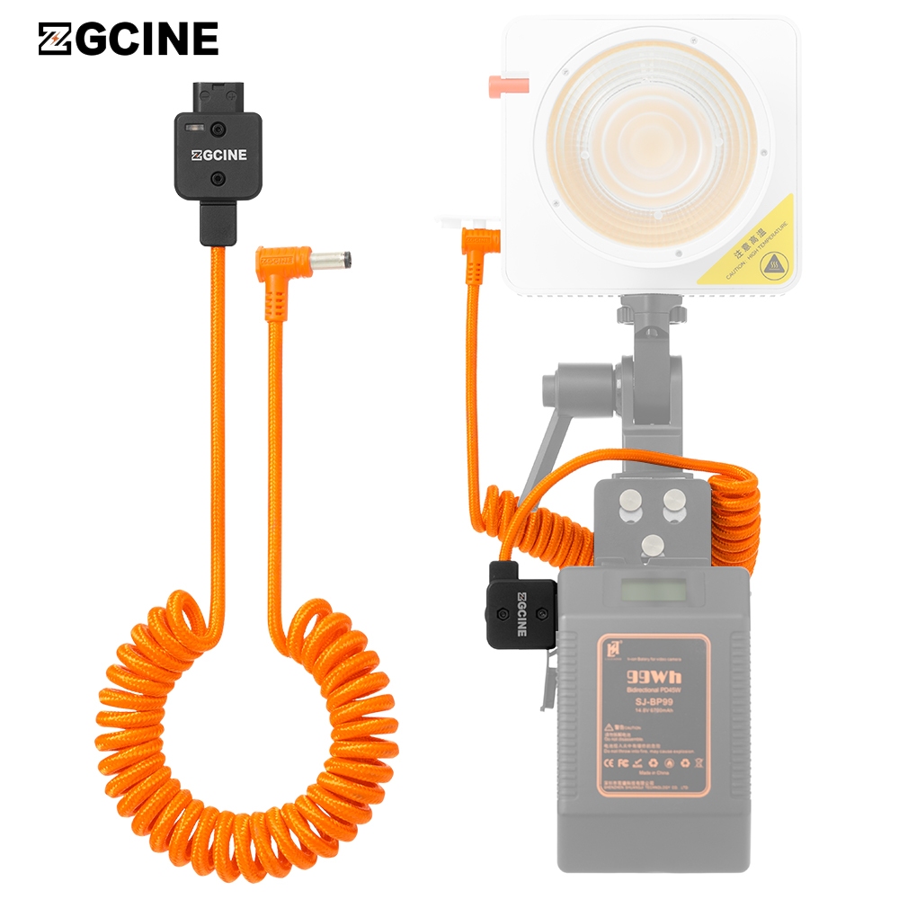 ZCGINE D-Tap to DC 5.5*2.5 มม.สําหรับ Amaran 60ds 60xs Atomos Ninja V Monitor,Feelworld Monitor, Hollyland Mars ไฟ LED