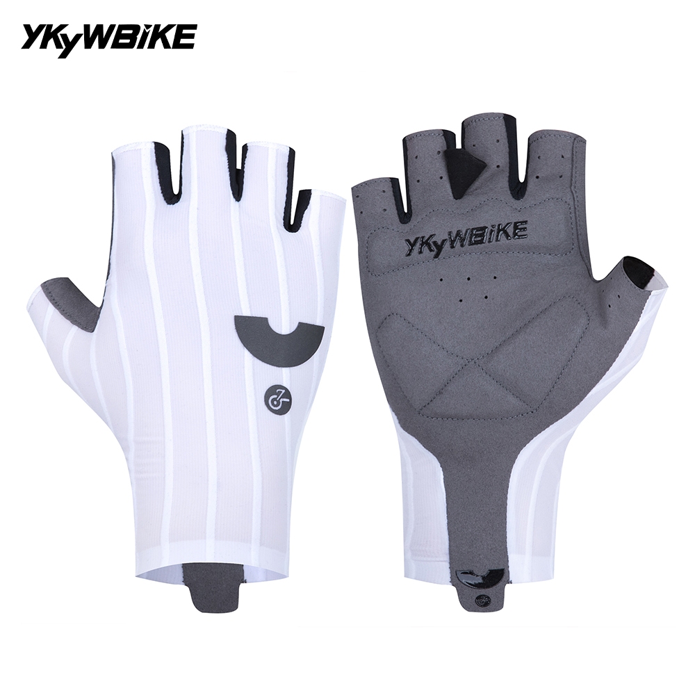 YKYWBIKE 3D ขี่จักรยาน Stripe ถุงมือ MTB จักรยานเสือหมอบถุงมือจักรยานกีฬาดูดซับแรงกระแทก
