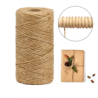 เชือกปอ/ป่าน เชือกป่านกลม แบบกลม DIY 200เมตร หนา 1mm 2mm พร้อมส่งจากกทมค่ะ