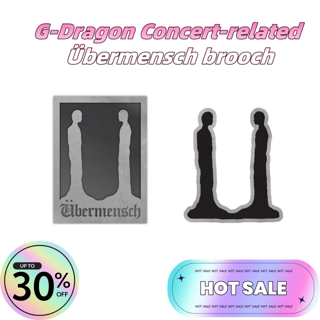 🌟Authentic Product🌟 同款.bratonG-Dragon bermensch เข็มกลัดโลหะ GD G-Dragon No. เข็มกลัด22