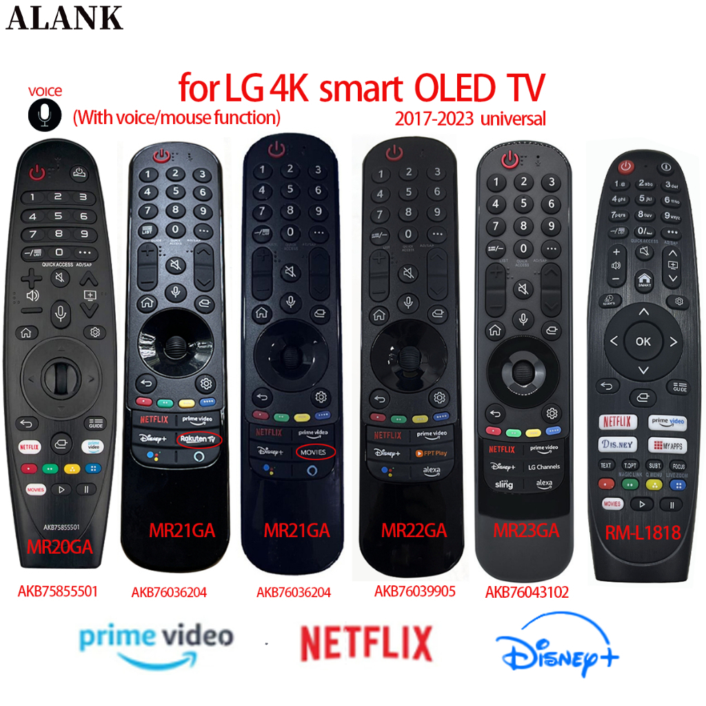 ALANK Magic รีโมท Remote รีโมททีวี LG Smart TV 4K (สั่งงานด้วยเสียง / เมาส์ ) MR20GA MR21GA MR22GA MR23GA RM-L1818