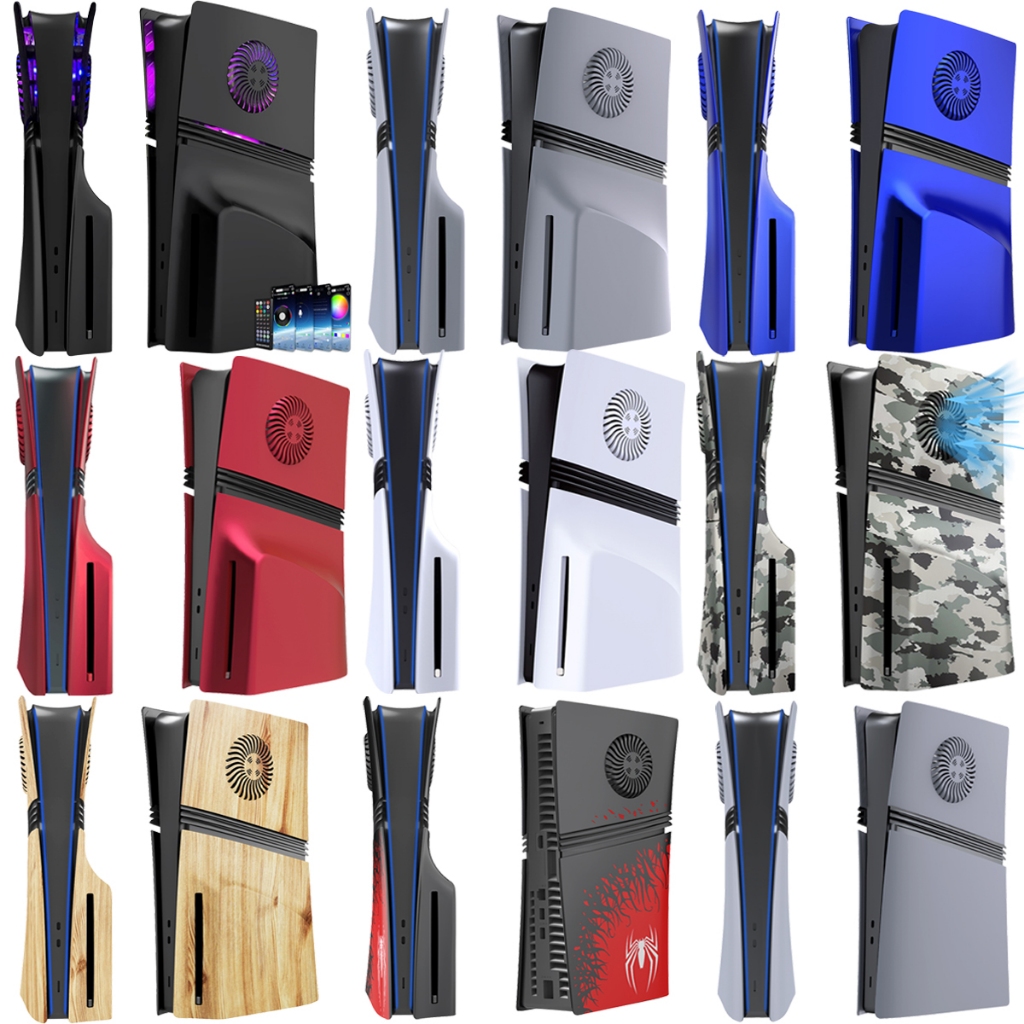 Ps5 Pro Faceplate สําหรับ Disc Edition และรุ่นดิจิตอล,แผ่นเปลือก ABS พรีเมี่ยมแผ่นด้านข้างสําหรับ PS5 Pro