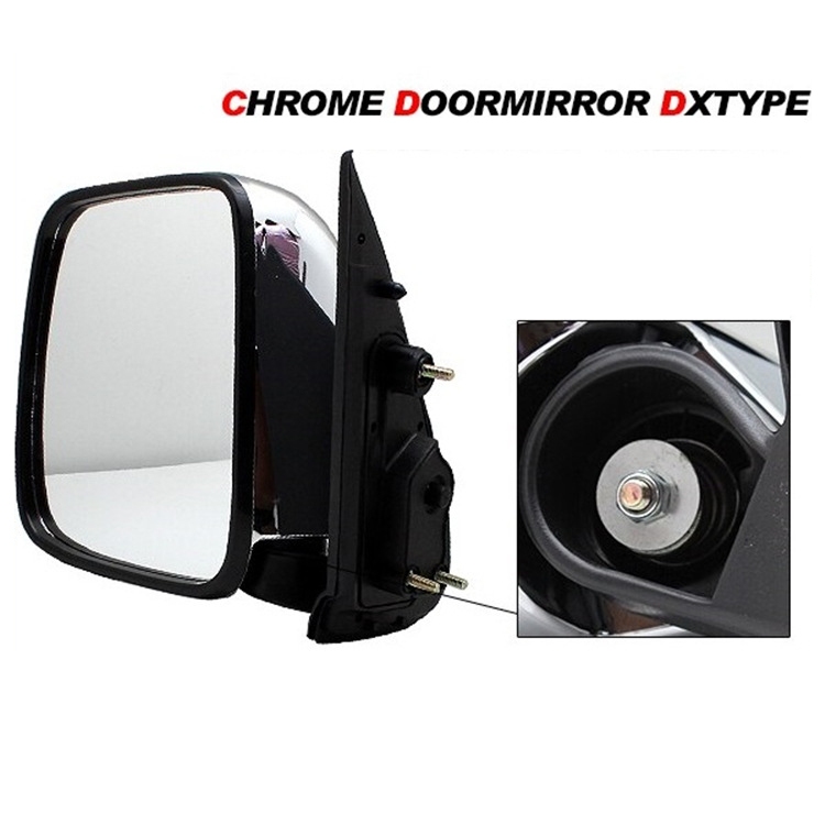 โตโยต้า ไฮเอซ 2005 - 2018 กระจกมองข้าง รถตู้ ผู้เดินทาง โตโยต้า ผู้เดินทาง ชุบโครเมี่ยม แบบธรรมดา กระจกมองข้างแบบพับมือ - รูปที่ 3