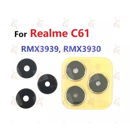ฝาครอบเลนส์กล้องพร้อมกรอบสําหรับ Realme C61 RMX3939 RMX3930