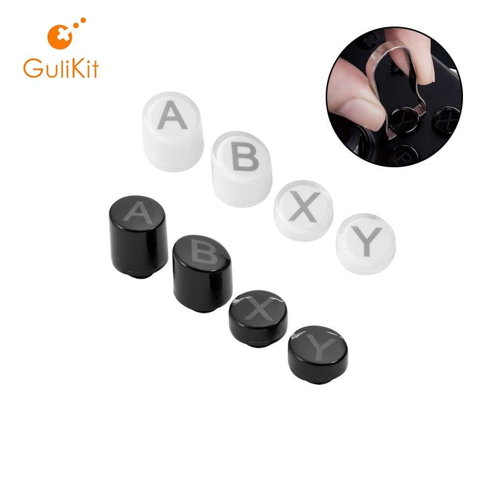 Gulikit KingKong 2 Pro Controller ABXY ปุ่ม Caps - ปุ่มกดทดแทนระดับพรีเมียม Anti-Wear ปรับแต่งแผ่นรอ