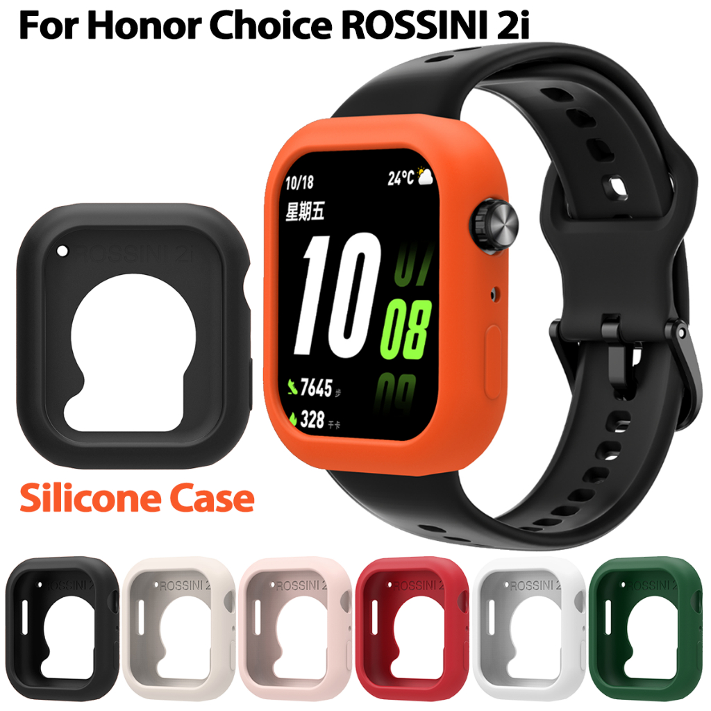 สําหรับ Honor Choice ROSSINI 2i เคสซิลิโคนสมาร์ทวอท์ชเปลี่ยนกรอบกันชน Watchband TPU Drop proof Shell Cover