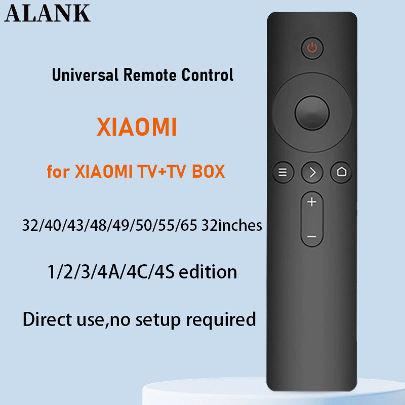 ALANK อเนกประสงค์ Remote รีโมททีวี XIAOMI TV/TV box for XIAOMI1/2/3/4 A/4C/4S/32/40/43/48/49/50/55