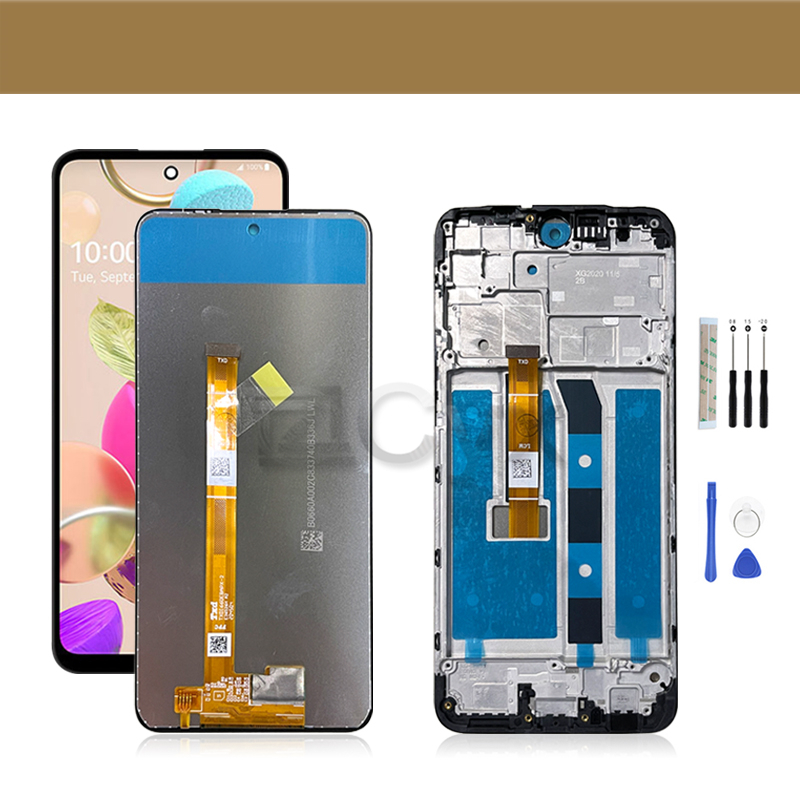 ทดสอบ 100% สําหรับ LG K40 X420 จอแสดงผล LCD Touch Screen Digitizer กรอบสําหรับ LG K12 Plus เปลี่ยนหน