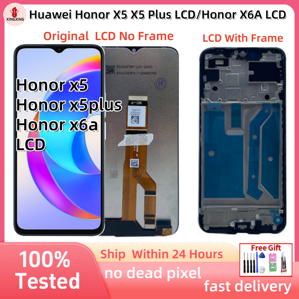 สําหรับ Huawei Honor X5 X5 Plus LCD/Honor X6A จอแสดงผล LCD หน้าจอสัมผัสเปลี่ยน