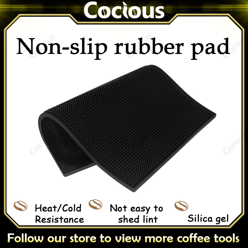COCIOUS แผ่นยางกันลื่น แผ่นบาร์ ยางรองชงกาแฟ รองเคาเตอร์บาร์ บาร์แมท แผ่นรองแก้วน้ํา