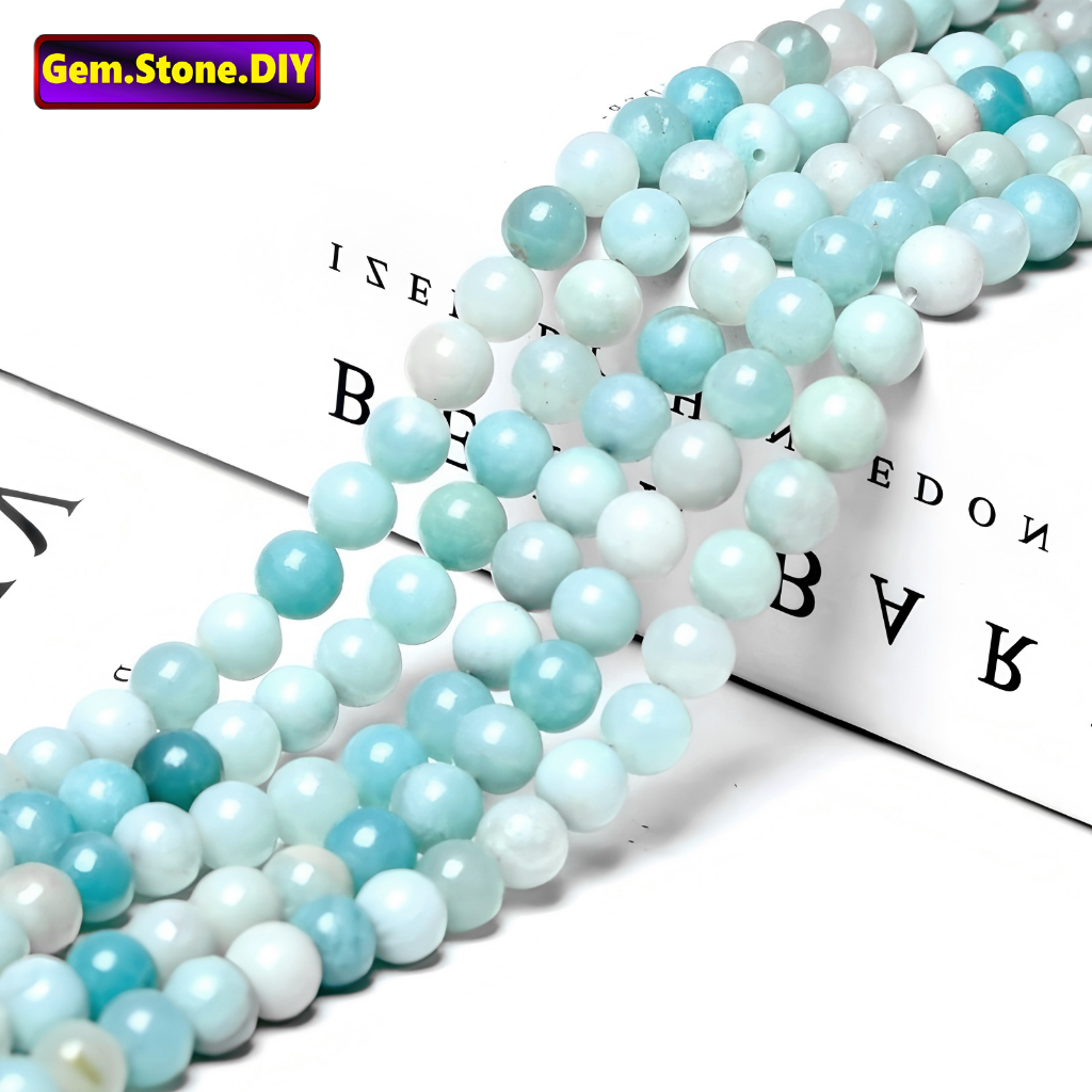 Amazonite Natural Stone，Loose Bead ，Amazonite หินธรรมชาติ,หลวมลูกปัด Spacer สําหรับสร้อยข้อมือ/สร้อยคอ/แหวน/ต่างหู,ขายส่ง Handmade DIY เครื่องประดับอุปกรณ์เสริม,สร้อยข้อมือหินคริสตัลอัญมณี,ลูกปัดคริสตัล