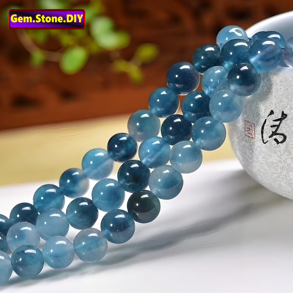Elegant Blue Jade Natural Stone，Loose Bead หยกสีฟ้าหรูหราหินธรรมชาติ,หลวมลูกปัด ตัวเว้นวรรค สําหรับสร้อยข้อมือ/สร้อยคอ/แหวน/ต่างหู,ขายส่งทําด้วยมือทําเองเครื่องประดับอุปกรณ์เสริม,สร้อยข้อมือหินคริสตัลแร่ส