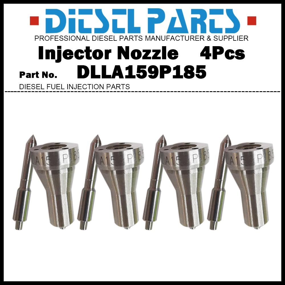 เคล็ดลับหัวฉีดหัวฉีดหัวฉีดเชื้อเพลิงดีเซล 4 ชิ้น 129602-5001 DLLA159P185 DLLA159P165VAD1 159P185 สํา