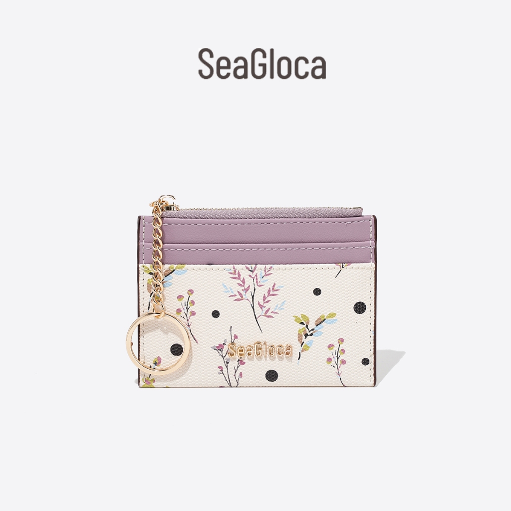 Seagloca กระเป๋าใส่เหรียญ PU หนังคุณภาพสูงแบบพกพาใหม่สําหรับผู้หญิงไม่มี 1850