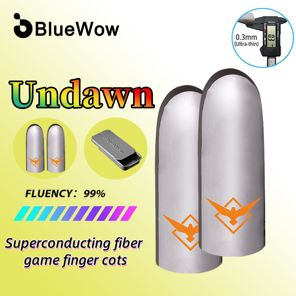 Bluewow เปลนิ้วเกม น้ําหนักเบา หน้าจอสัมผัสระบายอากาศ ไวต่อเหงื่อ ถุงมือนิ้วระบายอากาศ