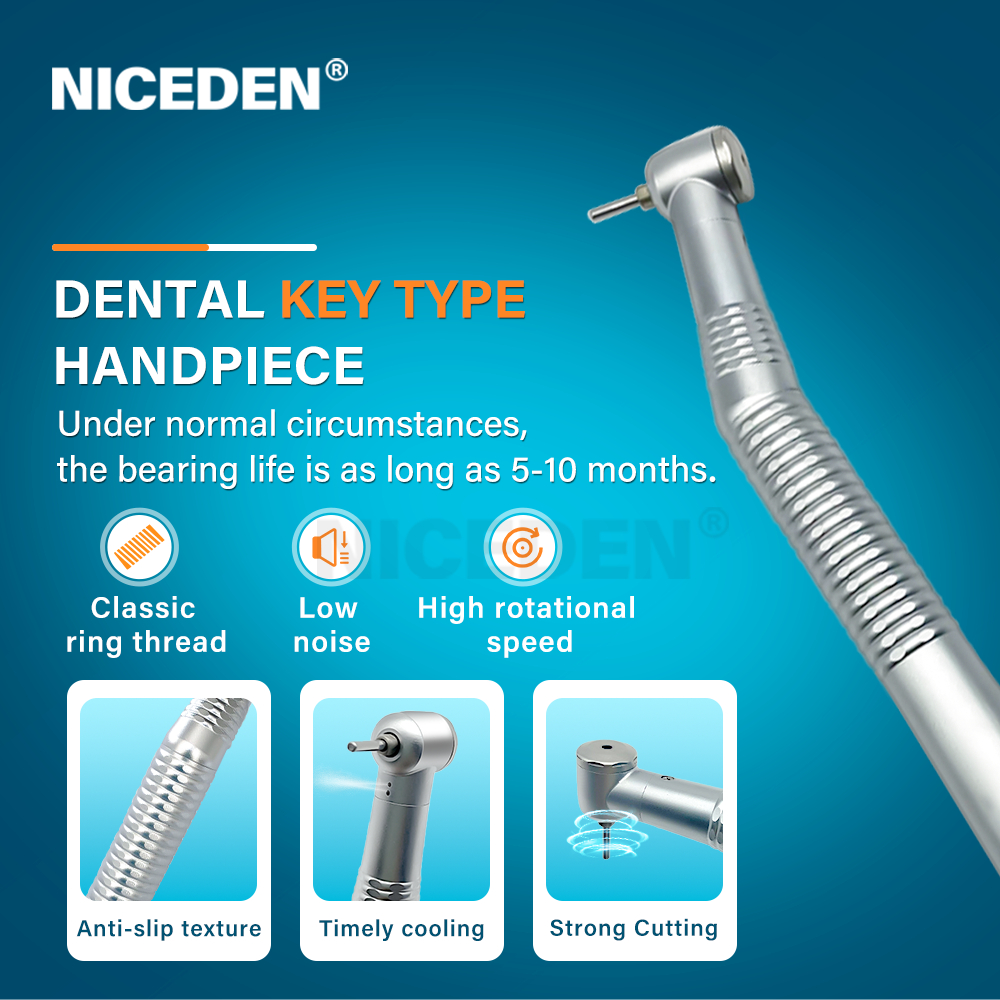 Niceden Dental Low Noise Standard Single Water Spray Dental High Speed Handpiece