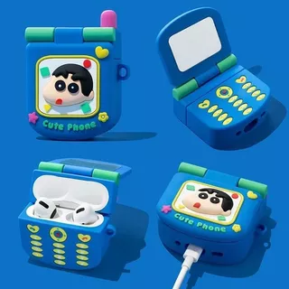 สําหรับ AirPods 4 หูฟังบลูทูธป้องกันกรณี 1/2 รุ่น Anti Drop Soft Case Pro3 รุ่นใหม่ Crayon Shin chan โทรศัพท์