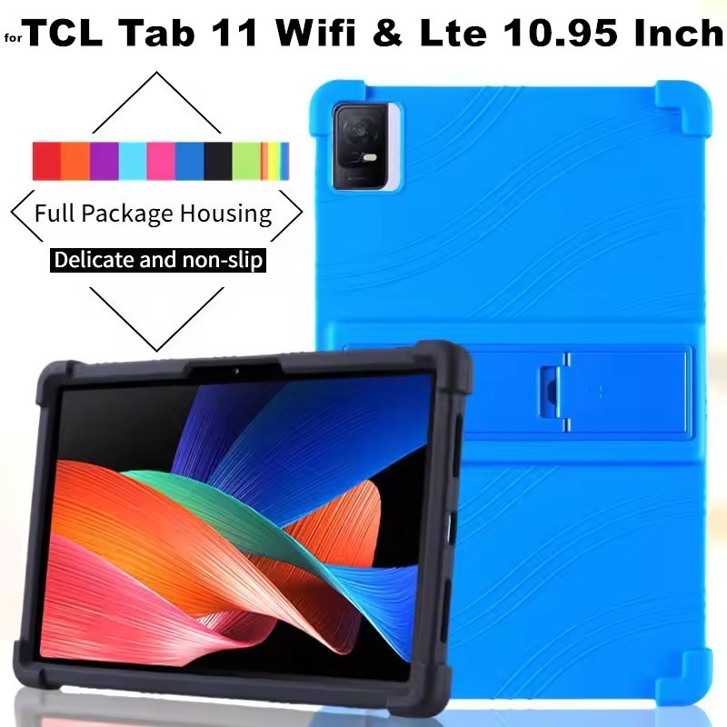 for TCL Tab 11 Wifi & Lte 10.95 Inch Tablet 9466X3 Case Super Shockproof Soft Silicone Protective Ca