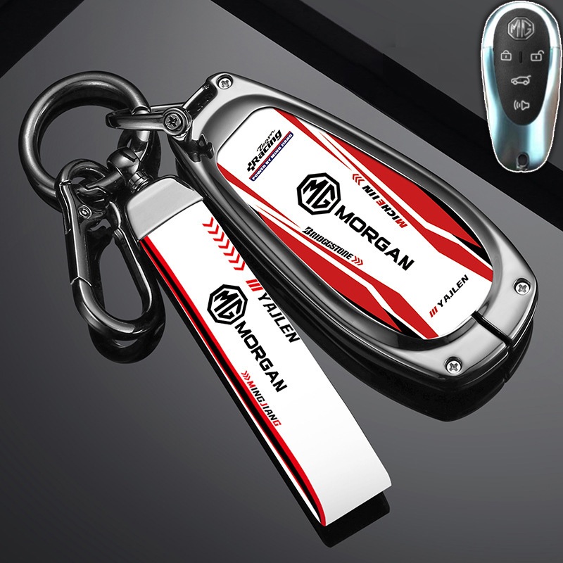 เคสกุญแจรีโมทรถยนต์ สําหรับ MGS5 EV X+ V+ ของแต่งรถยนต์ พวงกุญแจ กระเป๋ากุญแจ