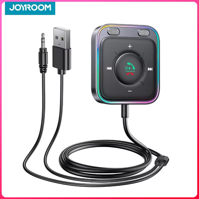 JOYROOM อะแดปเตอร์บลูทูธ 5.4 AUX [อัพเกรด 2025] [ไมโครโฟนคู่ที่แข็งแกร่งและตัดเสียงรบกวน] [ปุ่มมัลติ