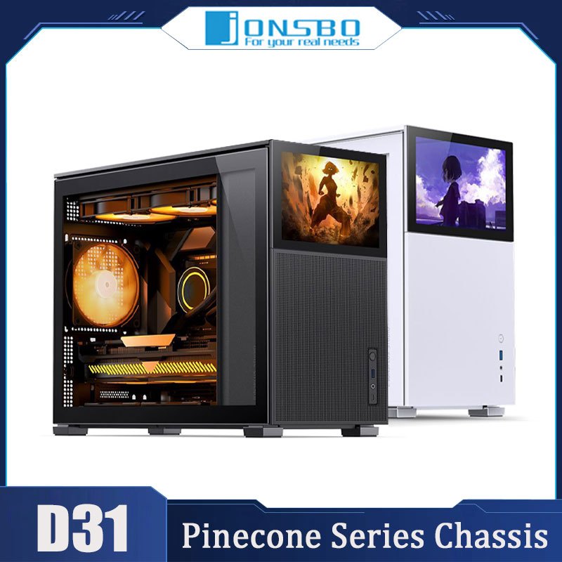 Jonsbo D31 MESH Pinecone Series แชสซี 360 แถวเย็น/ATX แหล่งจ่ายไฟ Side-by-Side แชสซีคอมพิวเตอร์เดสก์
