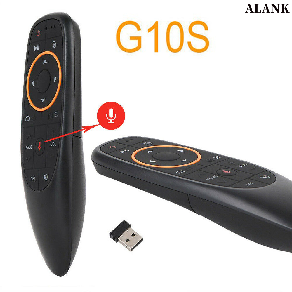 ALANK G10S ทั่วไป รีโมท Android - ควบคุมด้วยเสียง + เมาส์ + 2.4G ไจโรสโคป เข้ากันได้กับ Android TV B
